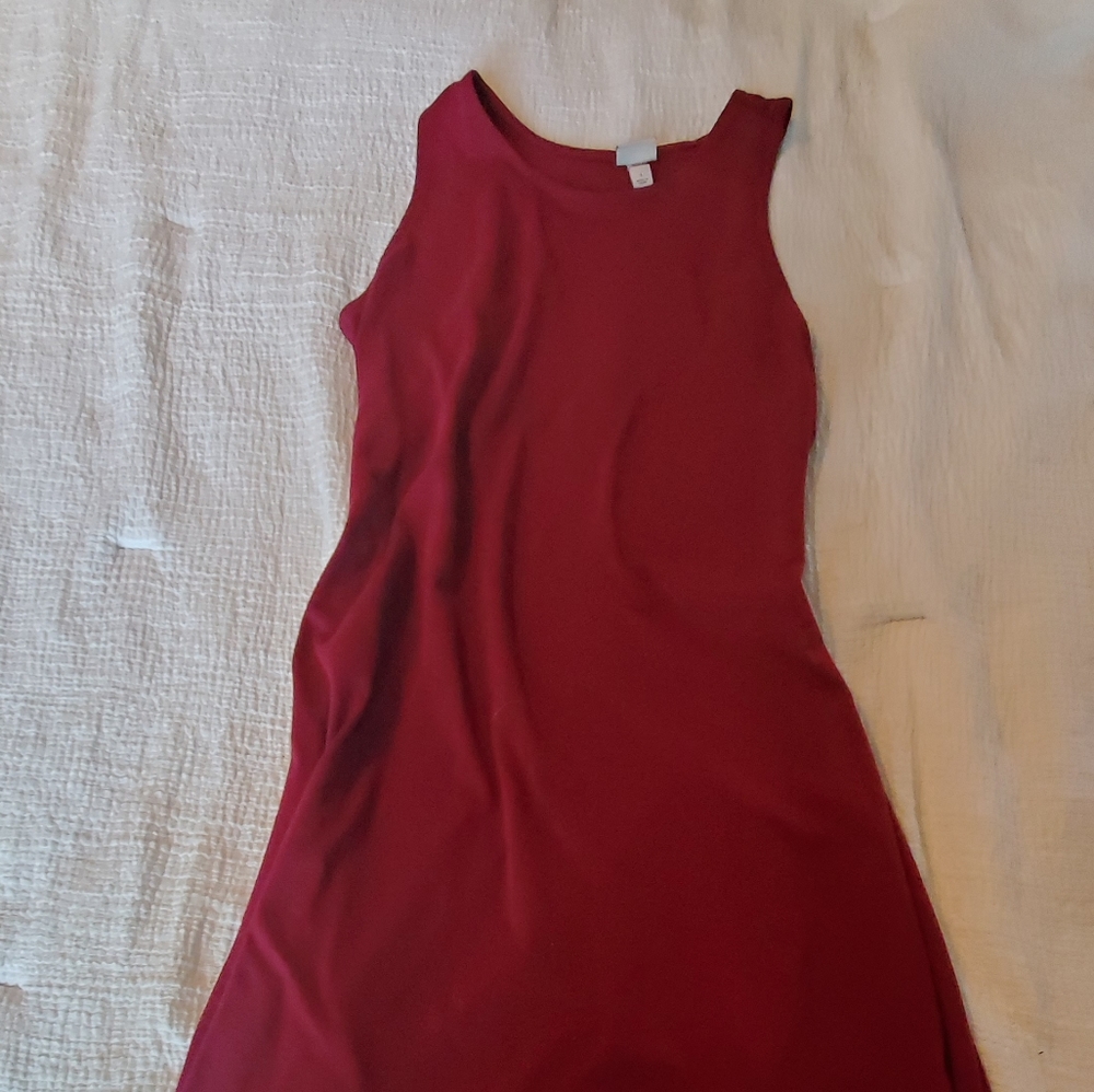 Wine colored dress